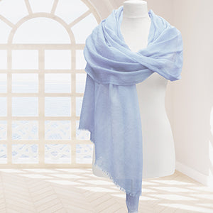 Cashmere Pashmina - Sky Blue